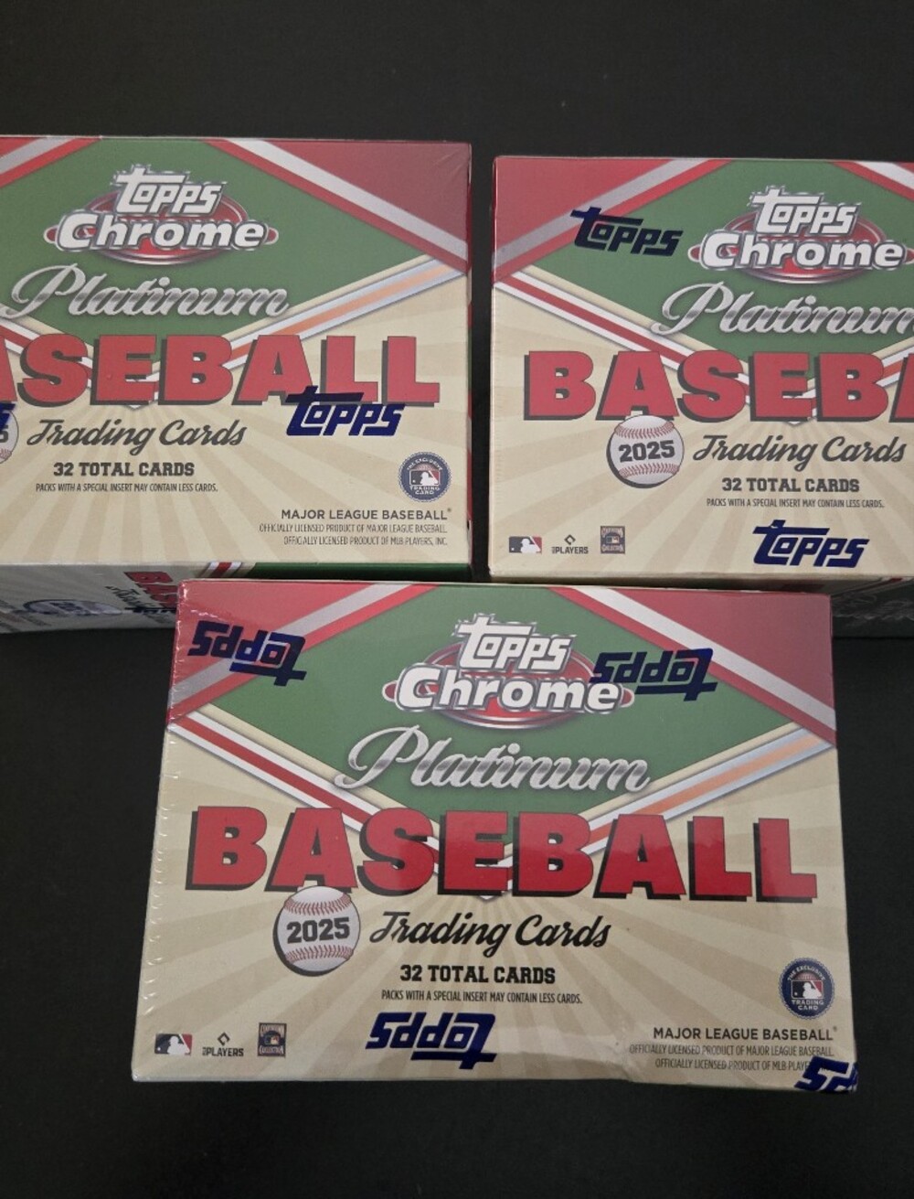 Topps Baseball Trading Card Boxes - Red & Green 3 Boxes Blasters Htg